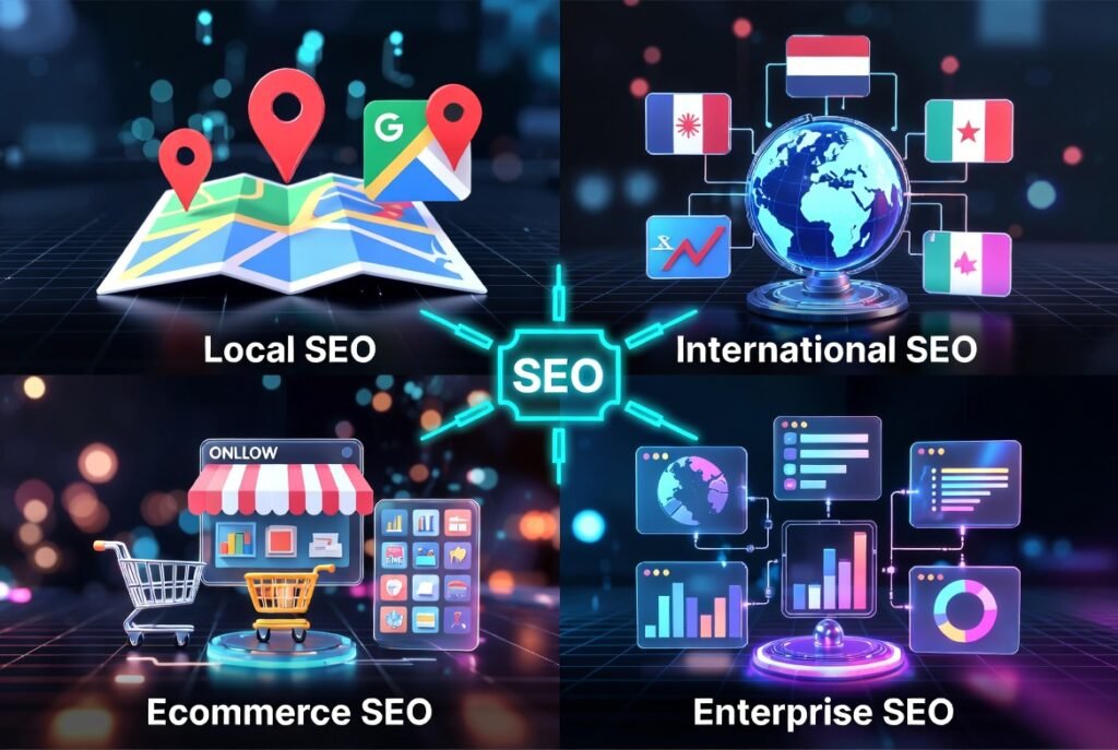 Specialized SEO: Local, International, Ecommerce, and Enterprise Specialized SEO: Local, International, Ecommerce, and Enterprise