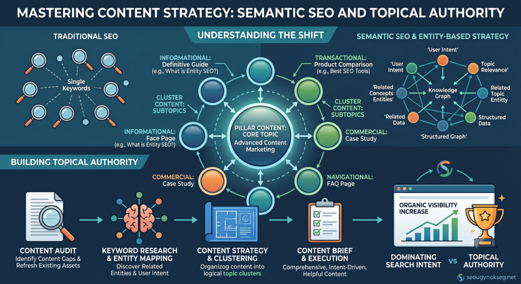 Mastering Content Strategy: Semantic SEO and Topical Authority Name 1024x559